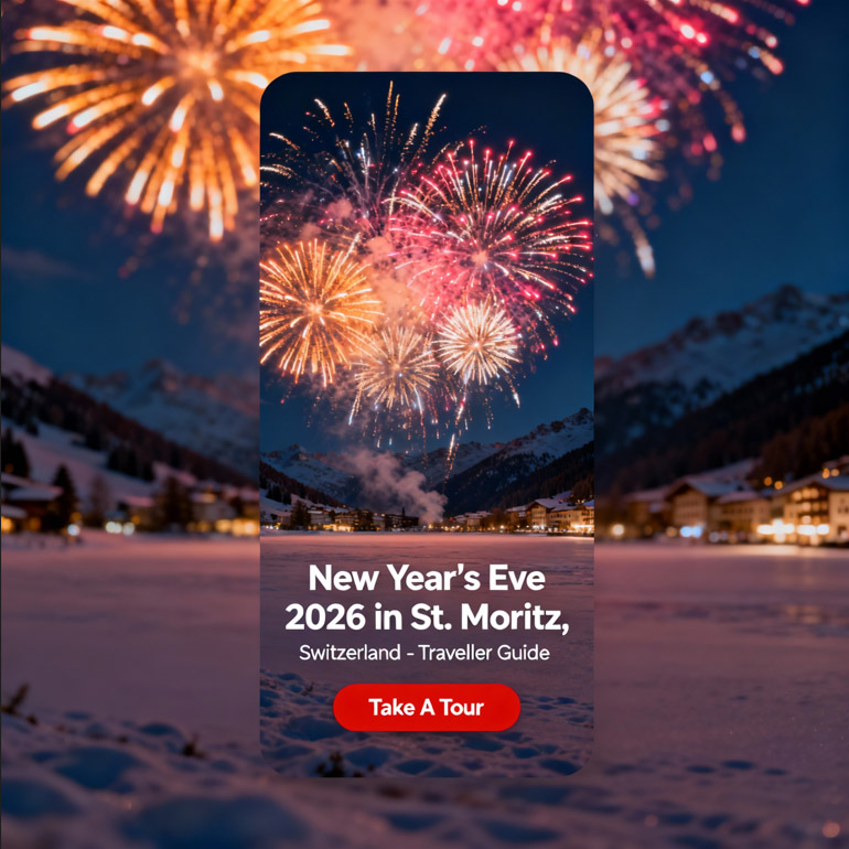 New Year's Eve 2026 in St. Moritz, Switzerland: A Sky of Fire, Snow, and Stillness - NYE 2026 Guide New Year's Eve 2026 in St Moritz Switzerland