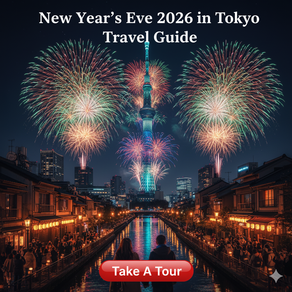 New Years Eve 2026 in Tokyo Fireworks